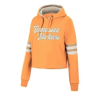 Women's Colosseum Tennessee Orange Volunteers Retro Cropped Pullover Hoodie