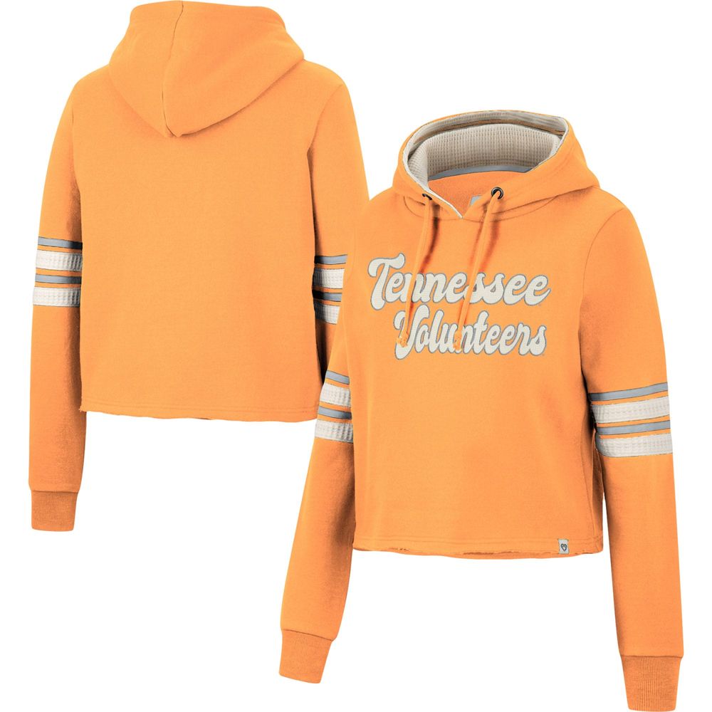 Women's Colosseum Tennessee Orange Volunteers Retro Cropped Pullover Hoodie