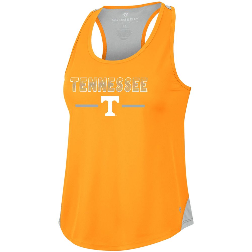 Women's Colosseum Tennessee Orange Volunteers Sachs 2-Hit Scoop Neck Racerback Tank Top