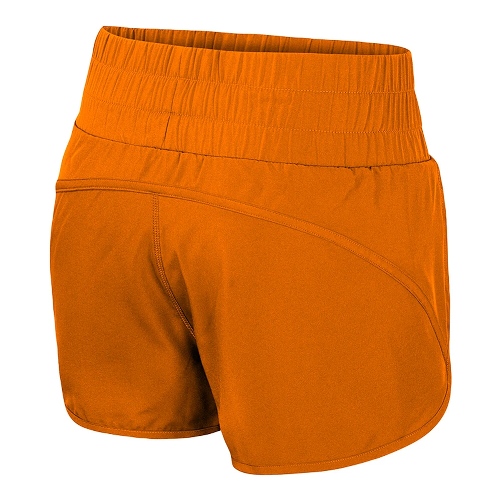 Women's Colosseum Tennessee Orange Volunteers Stop By Smocked High Waist Shorts