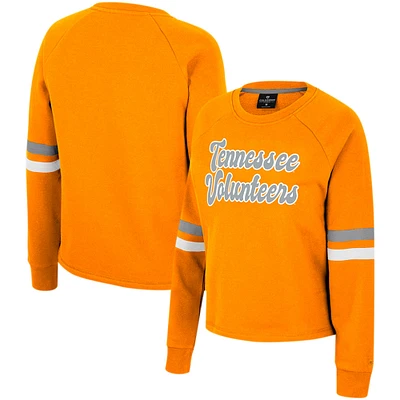 Colosseum Tennessee Orange Volunteers Talent Competition Sweat-shirt Raglan pour femmes