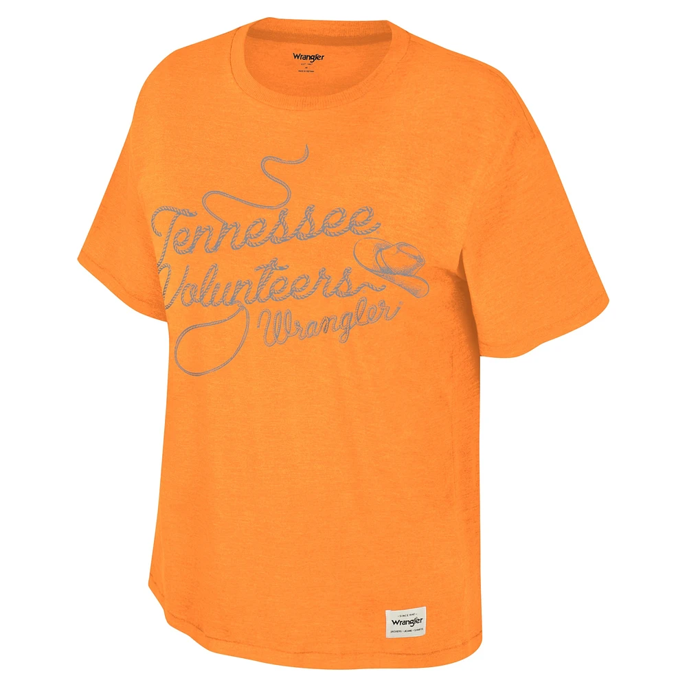 Women's Colosseum x Wrangler Tennessee Orange Volunteers Lasso Oversized T-Shirt