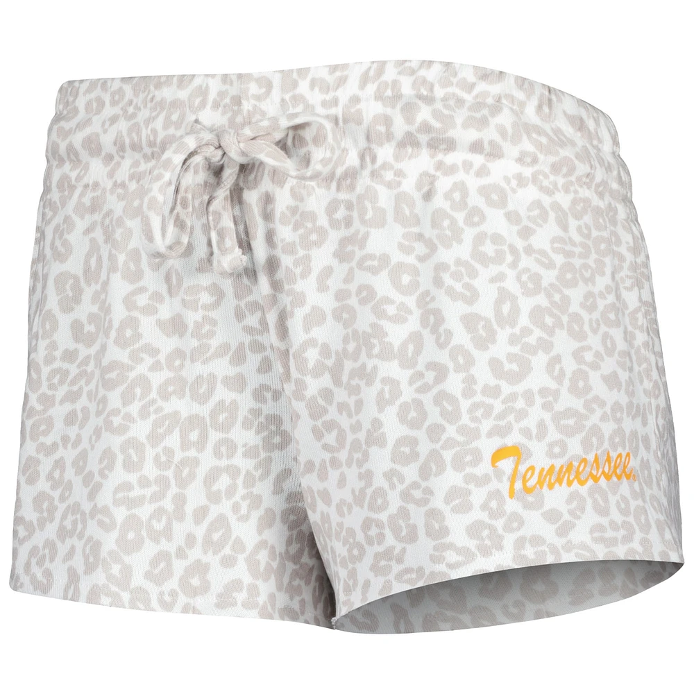 Concepts Sport Crème Tennessee Volunteers Montana Ensemble de nuit T-shirt et short pour femme