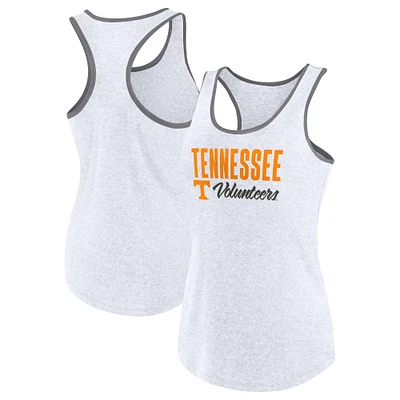 Women's Fanatics Ash Tennessee Volunteers Fuel Racerback Tank Top