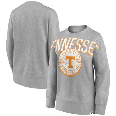 Tennessee Volunteers Fanatics Branded Women's Jump Distribution Pullover Sweatshirt - Heathered Gray