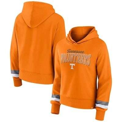 Women's Fanatics  Tennessee Orange Volunteers Badge Bridge Pullover Hoodie