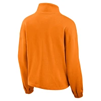 Women's Fanatics Tennessee Orange Volunteers Fleece Half-Zip Jacket