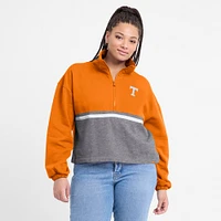 Women's Fanatics Tennessee Orange Volunteers Fleece Half-Zip Jacket