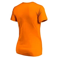 T-shirt à col rond mince et taille plus pour femmes Fanatics Tennessee Orange Volunteers