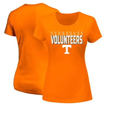 T-shirt à col rond mince et taille plus pour femmes Fanatics Tennessee Orange Volunteers