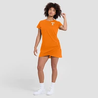Women's Fanatics Tennessee Orange Volunteers Ruched Drape T-Shirt Dress