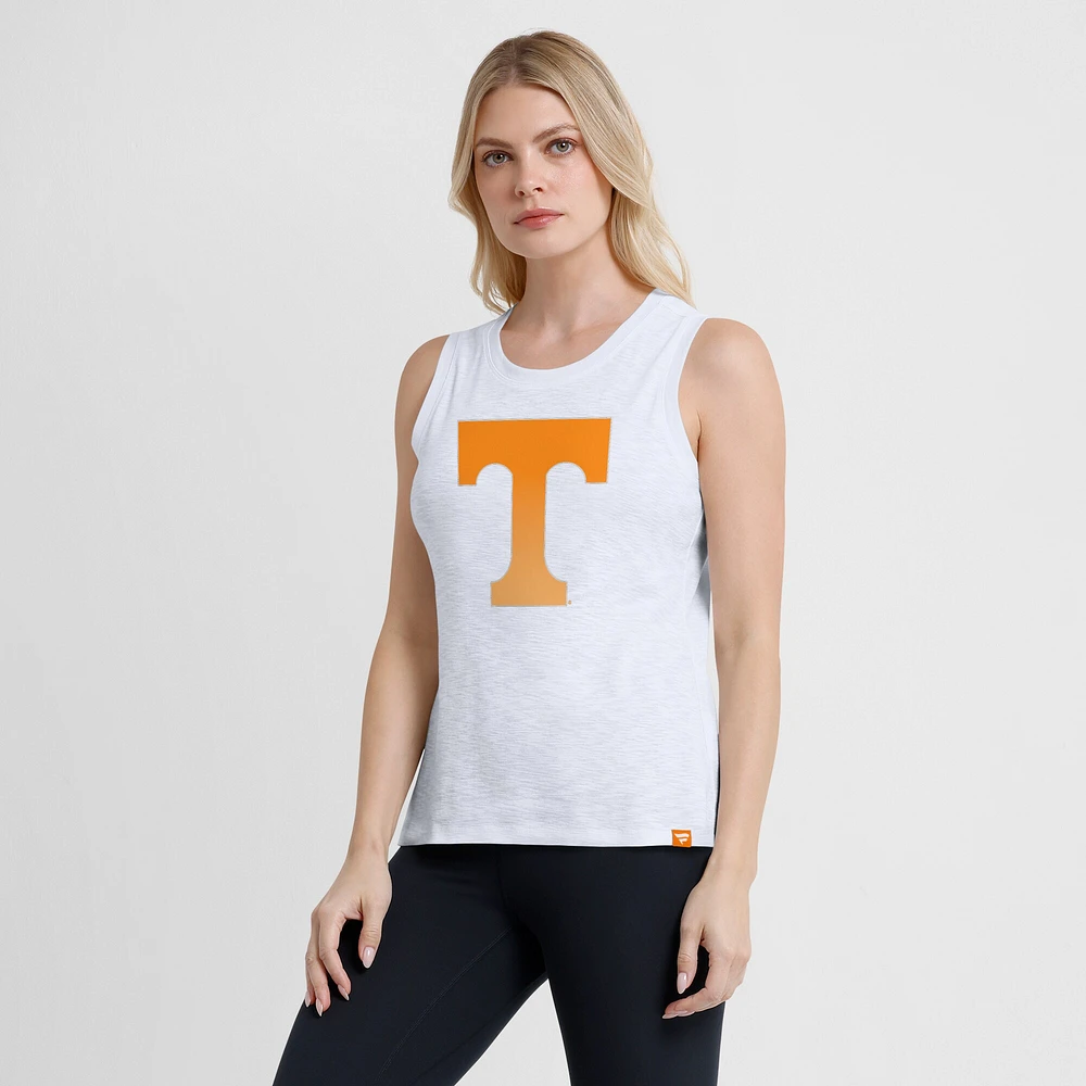 Débardeur blanc flammé pour femmes Fanatics Tennessee Volunteers Activate