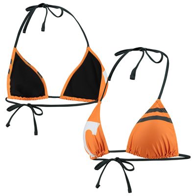 Women's FOCO Tennessee Orange Volunteers Wordmark Bikini Top