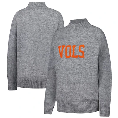 Pull universitaire surdimensionné gris pour femme des Tennessee Volunteers