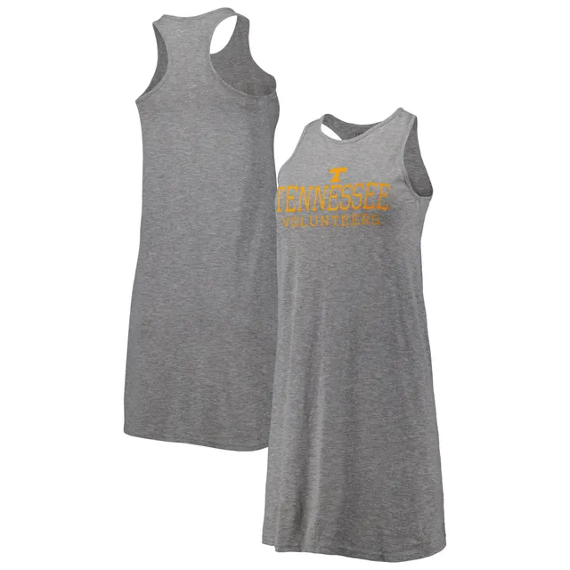 Women's Lauren James Heathered Gray Dallas Cowboys Tiered Dress 