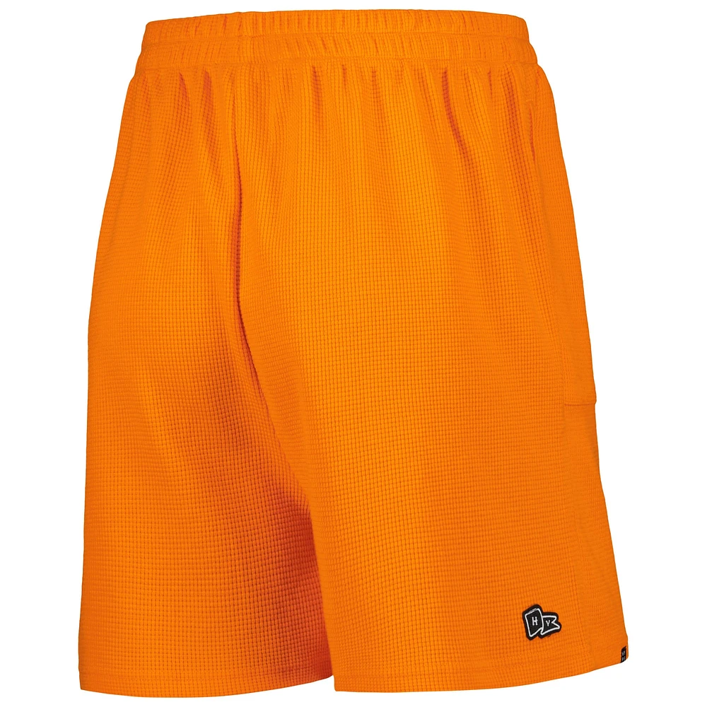 Women's Hype and Vice Tennessee Orange Volunteers Pocket Hit Grand Slam Waffle Shorts