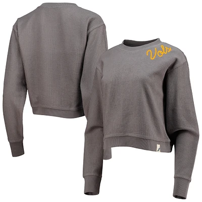 Women's League Collegiate Wear Charcoal Tennessee Volunteers Sweat court à enfiler en bois