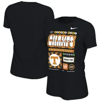 T-shirt Nike Tennessee Volunteers 2022 Orange Bowl Champions pour femme, noir