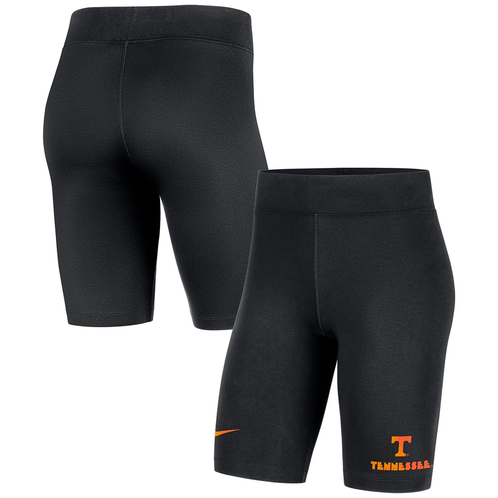 Short de vélo tri-mélange Nike Tennessee Volunteers Essential pour femme, noir