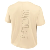 T-shirt court Nike Tan Tennessee Volunteers Performance pour femme