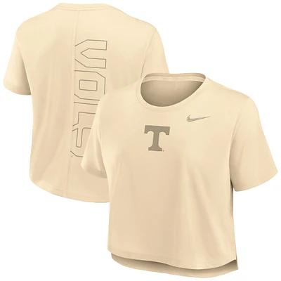 T-shirt court Nike Tan Tennessee Volunteers Performance pour femme