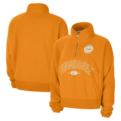 Women's Nike Tennessee Orange Volunteers Fly Fleece Quarter-Zip Jacket