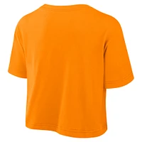 Women's Nike Tennessee Orange Volunteers Power Pursuit Athletic Prep Arch Performance Cropped T-Shirt