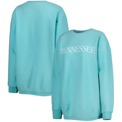 Tennessee Volunteers Pressbox Women's Comfy Cord Bar Print Pullover Sweatshirt - Mint