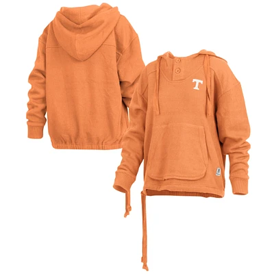 Women's Pressbox Tennessee Orange Volunteers Amore Keisha Button Pullover Hoodie