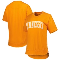 Women's Pressbox Tennessee Orange Volunteers Arch Poncho T-Shirt