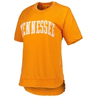 Women's Pressbox Tennessee Orange Volunteers Arch Poncho T-Shirt