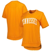 Women's Pressbox Tennessee Orange Volunteers Arch Poncho T-Shirt