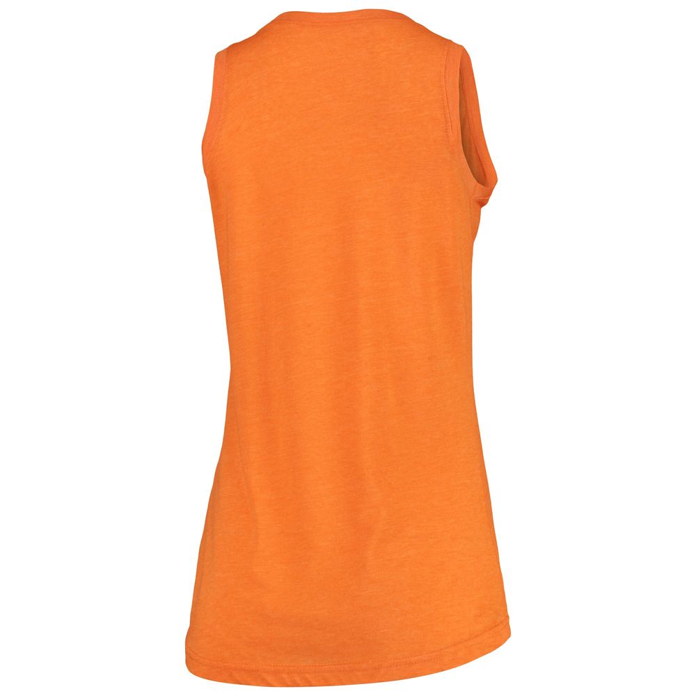 Women's Pressbox Tennessee Orange Volunteers Ferris Melange V-Neck Tank Top