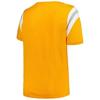 Profil Tennessee Orange Volunteers T-shirt rayé à encolure dégagée taille plus pour femme