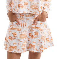 Women's Smith & Quinn White/Tennessee Orange Tennessee Volunteers Tailgate Collection Molly Skort