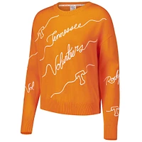 Women's Tennessee Orange Volunteers Love Note Embroidered Sweater