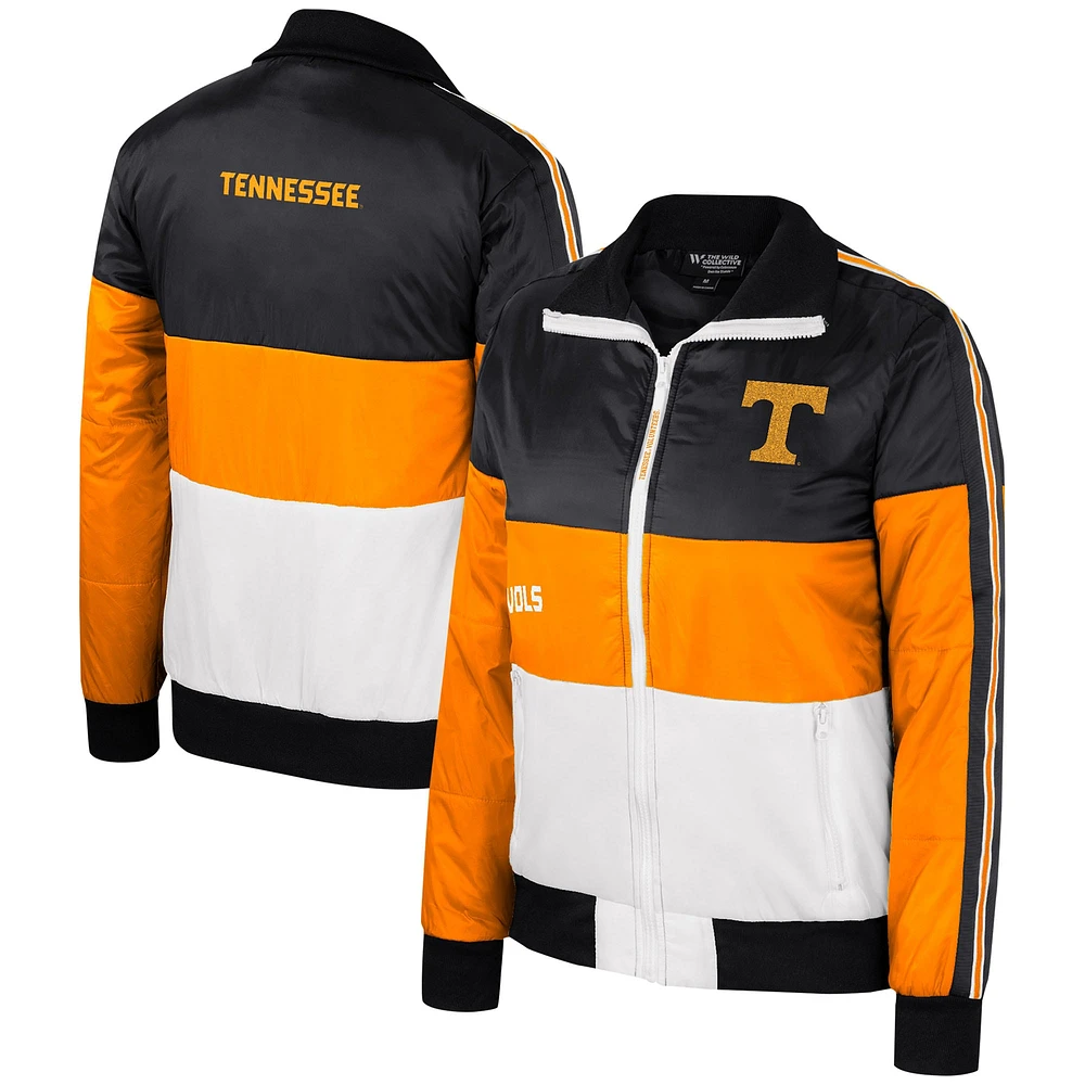 Veste matelassée entièrement zippée pour femmes The Wild Collective Tennessee Orange Volunteers