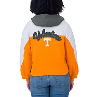 Sweat à capuche zippé blocs de couleurs Tennessee Orange Volunteers pour femme par Erin Andrews