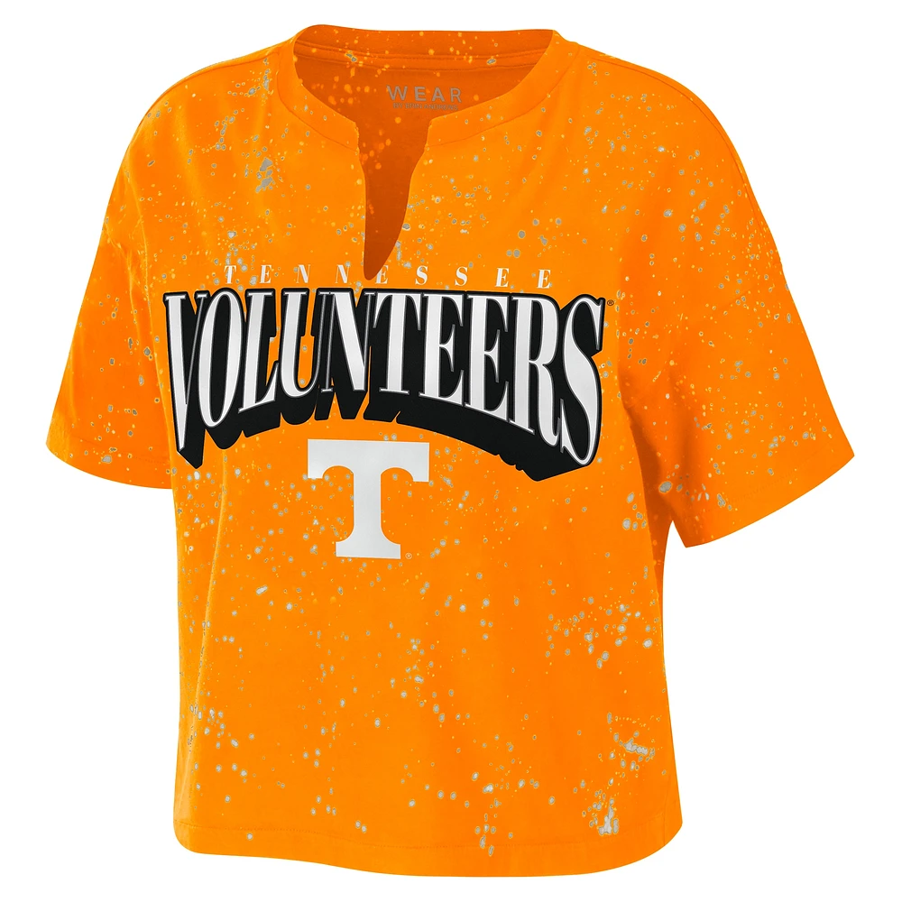 T-shirt à éclaboussures Tennessee Volunteers Orange pour femme WEAR by Erin Andrews