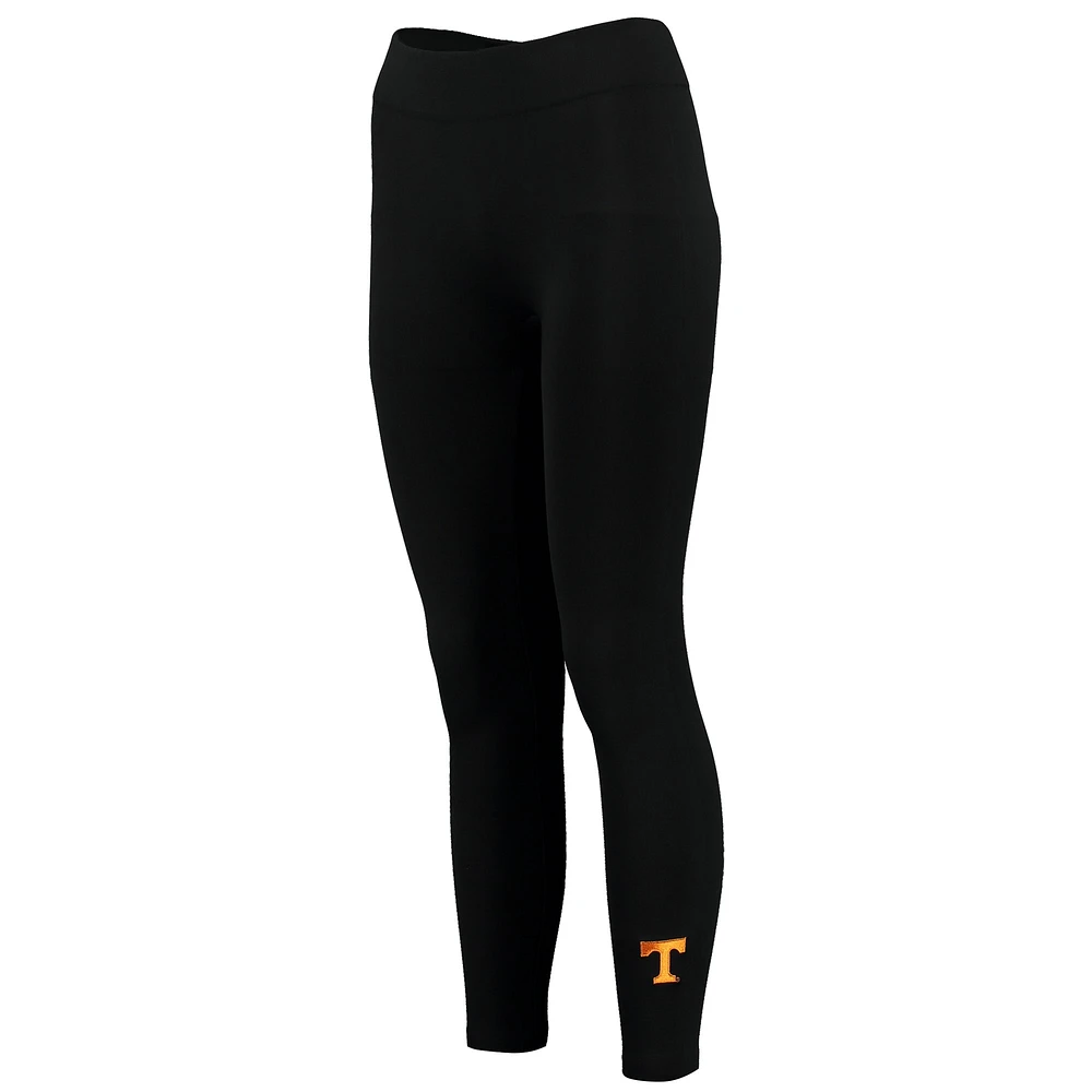 Women's ZooZatz Black Tennessee Volunteers Fleece Leggings