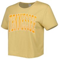 Women's ZooZatz Tan Tennessee Volunteers Core Fashion Cropped T-Shirt