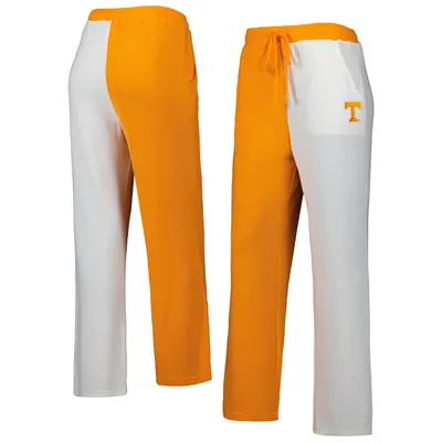 Tennessee Volunteers ZooZatz Women's Colorblock Cozy Tri-Blend Lounge Pants - Orange/White