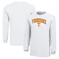 Champion des jeunes Blanc Tennessee Volunteers Arch Over Logo T-shirt à manches longues