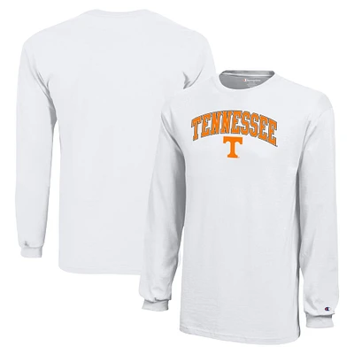 Champion des jeunes Blanc Tennessee Volunteers Arch Over Logo T-shirt à manches longues