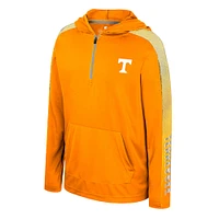 Youth Colosseum Tennessee Orange Volunteers Lumen Long Sleeve Quarter-Zip Hooded Windshirt