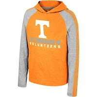 T-shirt à capuche manches longues et pour jeunes Colosseum Tennessee Orange Volunteers Ned Raglan