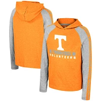 T-shirt à capuche manches longues et pour jeunes Colosseum Tennessee Orange Volunteers Ned Raglan