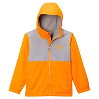 Veste à capuche entièrement zippée Omni-Tech doublée Rainy Fields Orange Tennessee Volunteers de Columbia pour jeunes