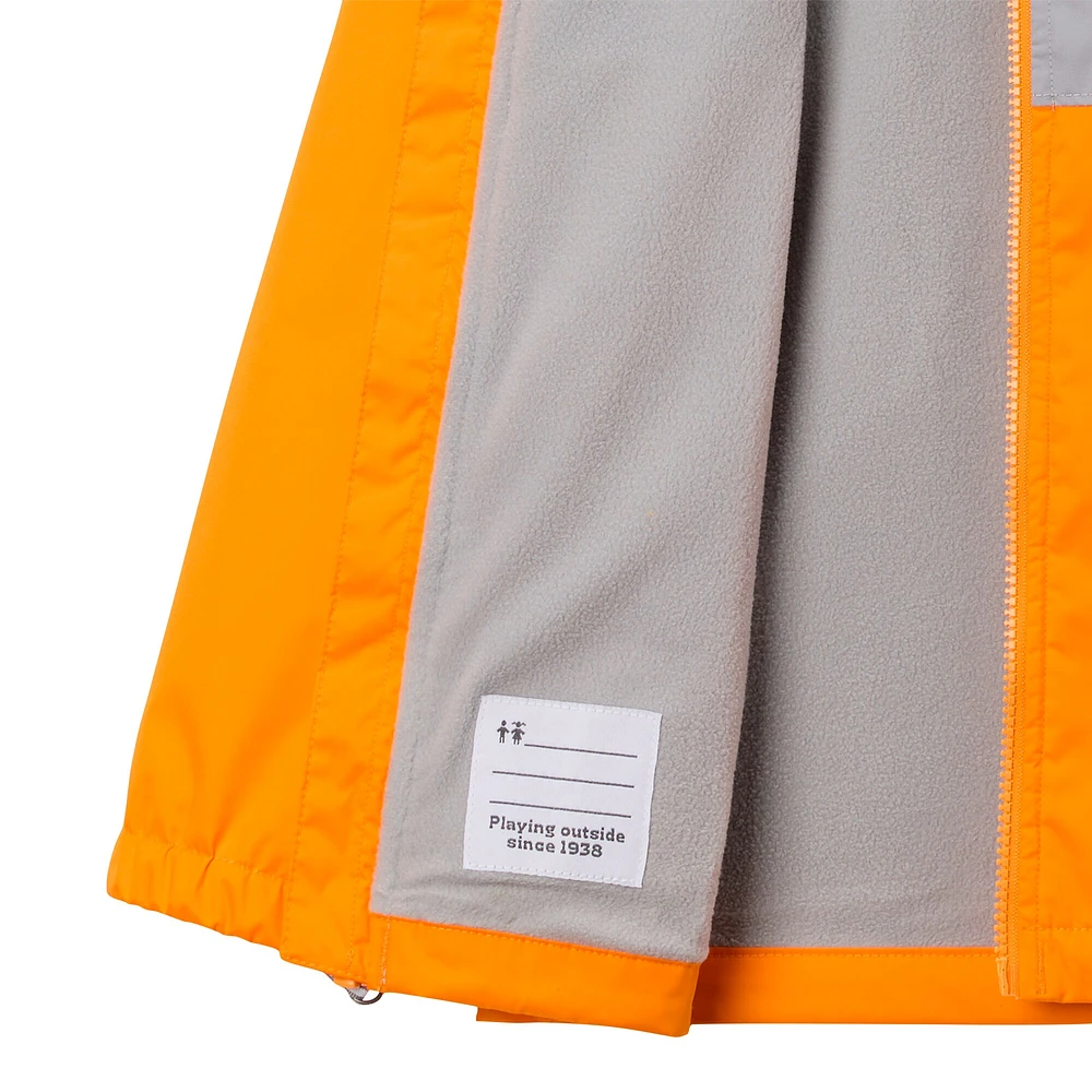 Veste à capuche entièrement zippée Omni-Tech doublée Rainy Fields Orange Tennessee Volunteers de Columbia pour jeunes