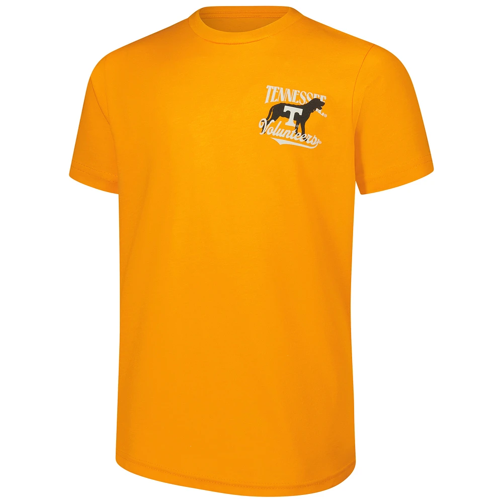 T-shirt hyperlocal premium pour jeunes Tennessee Orange Volunteers Mascot State Bridge